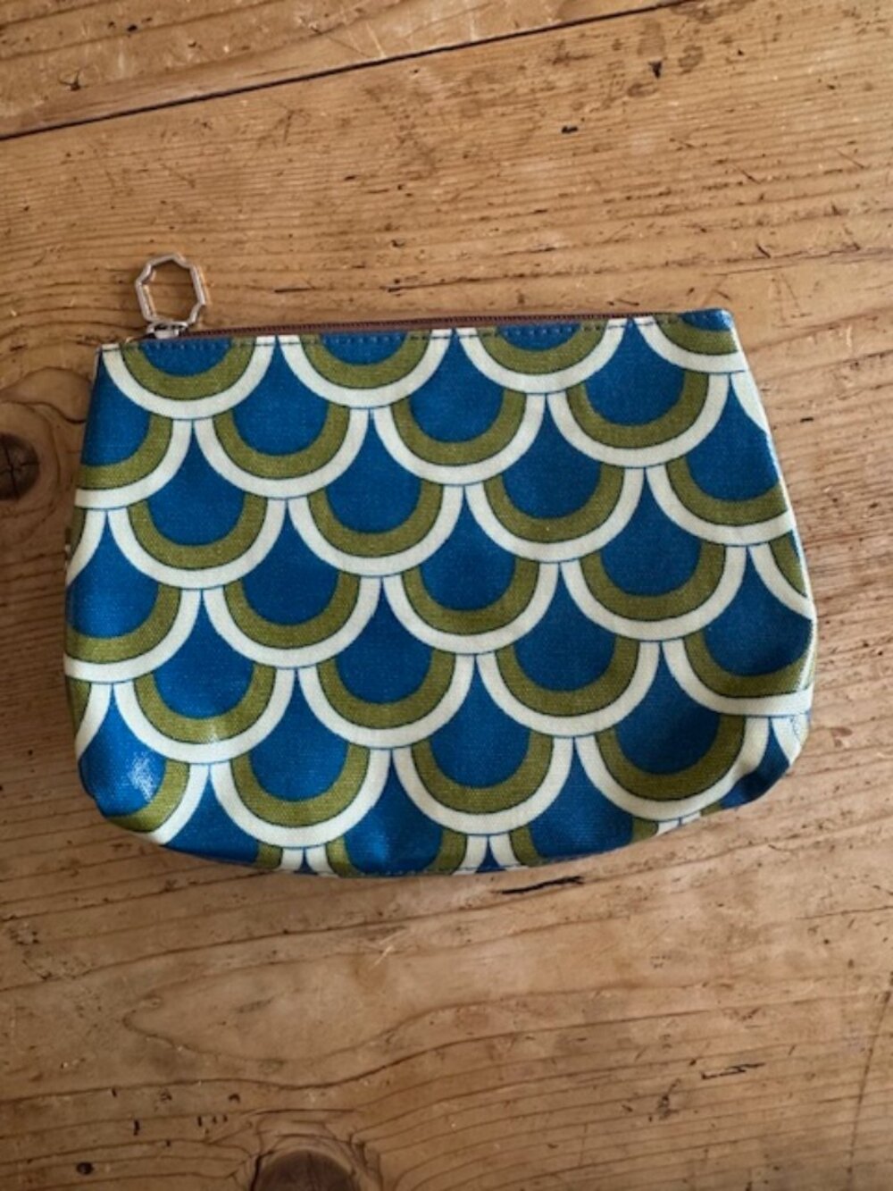 Halsea Blue/Green Zippered Pouch